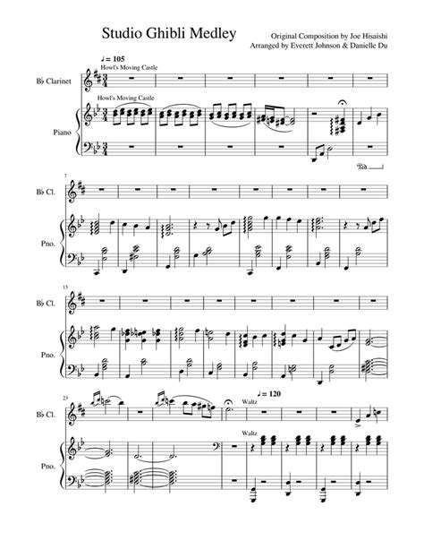 Ensemble De Ghibli: Ghibli Songs For Clarinet Ensemble